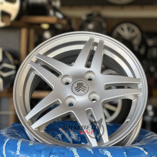 رینگ-فابریک-5-پر-دوشاخ-ستاره-ای-سایز-14-نقره-ای-نیریز-تصویر-1